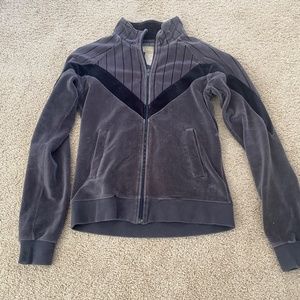 Stussy Velour Zip Up Track Jacket Medium